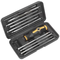 Siegen 10 Piece Screwdriver Handle and Double Ended Screwdriver Bit Set