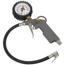 Sealey SA332 Clip On Connector Air Tyre Inflator and Dial Gauge