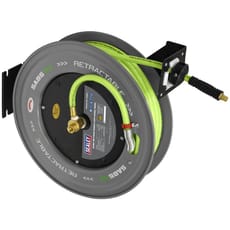Sealey High Visibility PVC Air Hose and Smooth Retraction Steel Reel