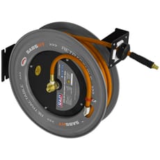 Sealey High Visibility Hybrid Air Hose and Smooth Retraction Steel Reel