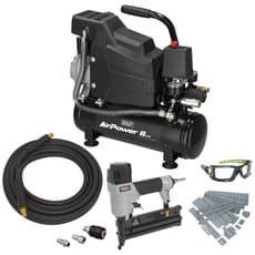 Sealey SAC0620AKIT Air Compressor 6 Litre and Nail Gun Kit