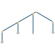 Sealey Sharkbite Speedfit 3 Drop Air Supply System Kit 18 metre