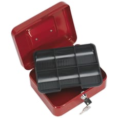 Sealey Key Lock Cash Box and Set of 2 Keys