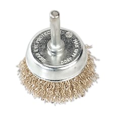 Sealey Brassed Steel Wire Cup Brush