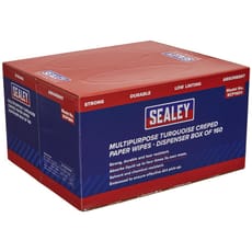 Sealey Creped Turquoise Multi Purpose Paper Wipes