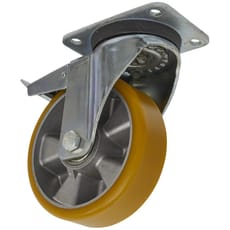 Sealey Swivel Plate Total Lock Castor Polyurethane