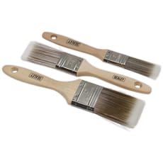 Sealey 3 Piece Synthetic Paint Brush Set