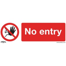 Sealey Self Adhesive Vinyl No Entry Sign