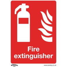 Sealey Rigid Plastic Fire Extinguisher Sign