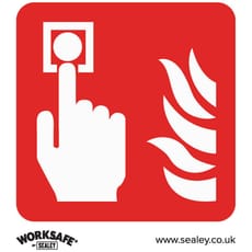 Sealey Rigid Plastic Fire Alarm Symbol Sign