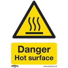 Sealey Rigid Plastic Danger Hot Surface Sign