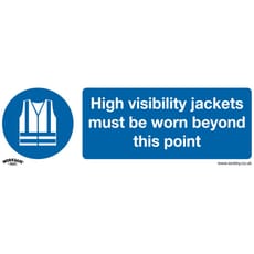 Sealey Self Adhesive Vinyl High Visibility Jackets Sign Pack of 10
