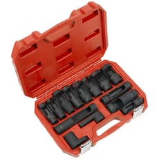 Sealey 14 Piece 1/2" Drive Oxygen and Diesel Injector Window Socket Set