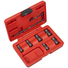 Sealey 8 Piece 1/4" Drive Bi Hexagon Flip Socket Set Metric and Imperial