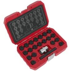 Sealey 22 Piece Locking Wheel Nut Key Set for VAG