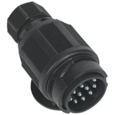 Sealey 13 Pin Twin Inlet Euro Towing Plug Plastic 12v