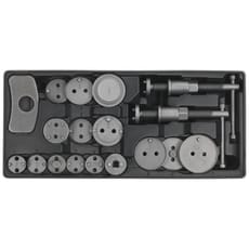 Sealey 18 Piece Brake Wind Back Tool Kit in Module Tray