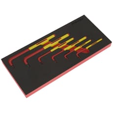 Sealey 6 Piece VDE Insulated Hex Key Set in Module Tray