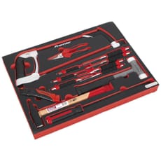 Sealey 13 Piece Hammer, Hacksaw and Punch Set in Module Tray for AP24 Tool Chests