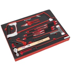 Sealey 13 Piece Hacksaw, Hammer and Punch Set in Module Tray for AP24 Tool Chests