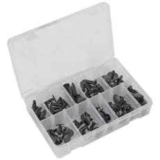 Sealey 100 Piece Fir Tree Clip Assortment for Various Vehicles