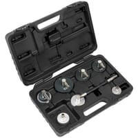 Sealey 7 Piece Brake and Clutch Pressure Bleeder Cap Set 