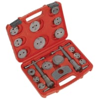 Sealey 18 Piece Brake Piston Wind Back Tool Kit 