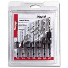 Trend Snappy 7 Piece Hex Shank HSS Drill Set