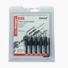 Trend Snappy 5 Piece TCT Drill Countersink for Wood Screws
