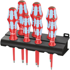 Wera 7 Piece 3167 I/7 Stainless VDE Screw Driver Set Torx