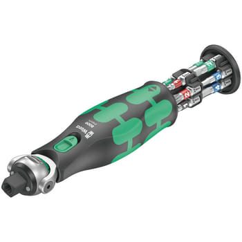 Wera 8009 Zyklop Pocket Set 1 Combination Ratchet and 12 Piece Bit Set
