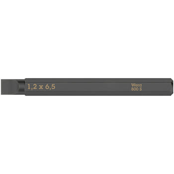 Wera 800 S Slotted Screwdriver Bit for Hand Impact Drivers