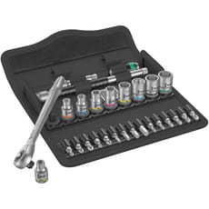 Wera 8100 SA7 Zyklop 28 Piece 1/4" Drive Socket and Bit Set