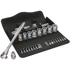 Wera 8100 SB7 Zyklop 29 Piece 3/8" Drive Socket and Bit Set