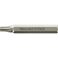 Wera 867/0 4mm Hex Drive Micro Torx Screwdriver Bits