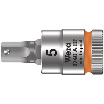 Wera 8740 A HF Zyklop 1/4" Drive Hexagon Socket Bit Metric