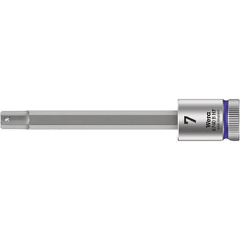 Wera 8740 B HF Zyklop 3/8" Drive Long Hexagon Socket Bit Metric
