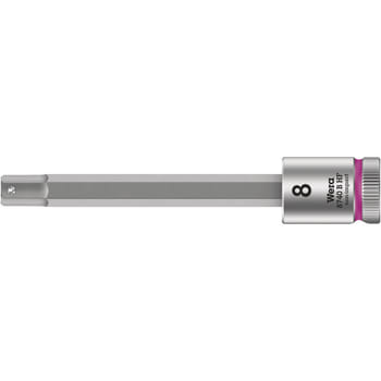 Wera 8740 B HF Zyklop 3/8" Drive Long Hexagon Socket Bit Metric