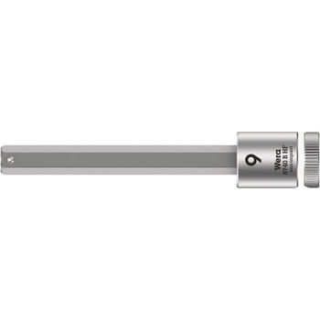 Wera 8740 B HF Zyklop 3/8" Drive Long Hexagon Socket Bit Metric