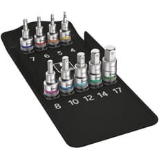 Wera Zyklop 8740 C HF 10 Piece 1/2" Drive Hex Bit Socket Set