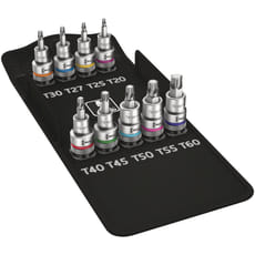 Wera 8767C HF Zyklop 9 Piece 1/2" Drive Torx Bit Socket Set