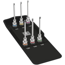 Wera 6 Piece 8767C 1/2 Drive Torx HF Zyklop Socket Set