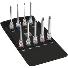 Wera 9 Piece 8767C 1/2 Drive Torx HF Zyklop Socket Set