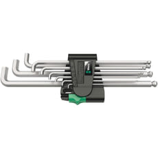 Wera 9 Piece Stubby Ball End Hexagon Allen Key Set Metric