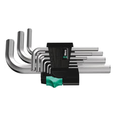 Wera 950 SM N 9 Piece Chrome Plated Hex Key Set