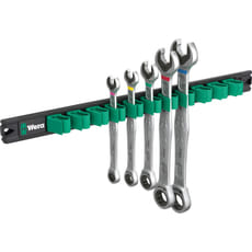 Wera 6000 Joker 2 5 Piece Ratchet Combination Spanner Set on Magnetic Rail