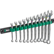 Wera 6003 Joker 11 Piece Ring Spanner Set on Magnetic Rail