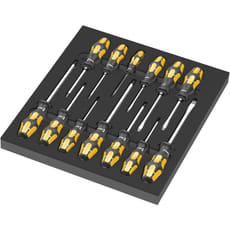 Wera 9714 13 Piece Foam Insert Chisel Screwdriver Set