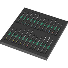 Wera 9715 24 Piece Foam Insert Kraftform Micro Screwdriver Set