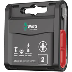 Wera Bit-Box Phillips Impaktor Screwdriver Bits